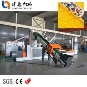 Film Plastic Waste Recycling Granulating Machine With Compacting And Pelletizing System