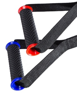 <span class=keywords><strong>Poignée</strong></span> multifonctionnelle pour câble de gymnastique avec bandes de résistance-<span class=keywords><strong>Poignée</strong></span> en caoutchouc souple et nylon pour l'entraînement des mouches de la poitrine - Product Image 2