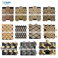 Nouveau design, différentes formes, panneau acoustique mural en lattes, panneau absorbant le son pour bureau, immeuble, salon, studio d'enregistrement