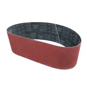 Customized aluminium oxide sanding belt kx167 sanding belt 40#-400# sanding belt for wood