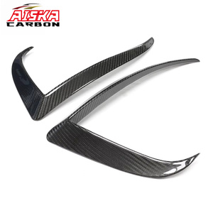 AISKA Nouveaux kits de carrosserie en fibre de carbone sèche, ensemble 2 pièces, séparateur de pare-chocs et canards de feux antibrouillard avant pour Tesla Model S 2023+ - Product Image 3