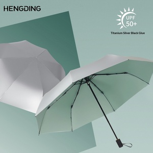 <span class=keywords><strong>Parapluie</strong></span> pliant double couche anti-collision en tissu argenté, isolant et rafraîchissant, double usage, protection solaire, protection UV, coupe-vent - Product Image 4
