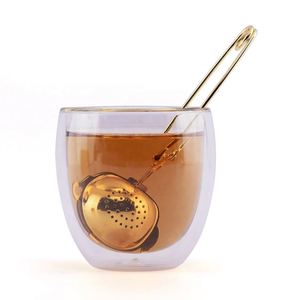 Various Shapes Portable Mesh <b>Infuser</b> Stainless Steel With Folding Lid Eco-Friendly Reusable Filter Home <b>Tea</b> Strainer - Product Image 3
