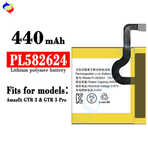 Pl582624 Batterij 440Mah <span class=keywords><strong>3</strong></span>.87V Voor Huami Gtr <span class=keywords><strong>3</strong></span> Gtr <span class=keywords><strong>3</strong></span> Pro Horloge Batterij - Product Image 2
