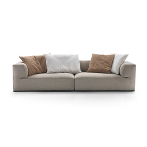 Set di <span class=keywords><strong>Divani</strong></span> in Tessuto Moderno di Alta Qualità, Divano Bianco con Gambe in Legno Massello, Arredamento Commerciale per Appartamenti <span class=keywords><strong>e</strong></span> Hotel - Product Image 1