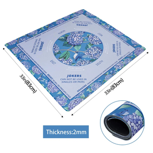 Custom Printed Neoprene American Mahjong <b>Table</b> Mat Luxury Floral Style Mahjong <b>Game</b> Pad <b>for</b> Acrylic Mahjong Tiles Wholesale - Product Image 3