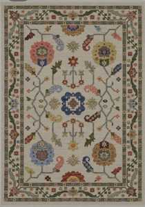 Tapis en laine noués à la main belle ivoire flou vert tailles personnalisables Style moderne salon espace de prière belles couleurs - Product Image 2