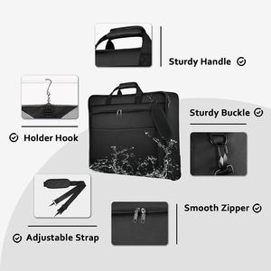 Sac à vêtements imperméable personnalisé-Grand porte-tenues suspendus pour les voyages d'affaires Couvre-bagages sans plis - Product Image 2