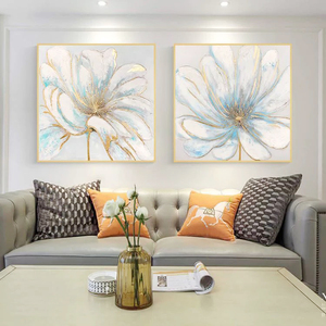 Quadri Decorativi di Lusso all'Ingrosso dall'Arabia Saudita, Cornici Astratte in Acrilico, Decorazioni per Soggiorno, Dipinti 3D con Fiori Incorniciati - Product Image 1