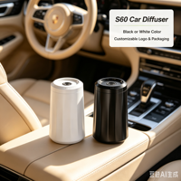 Diffuseur d'aromathérapie pour voiture à ultrasons en plastique écologique rechargeable 35ML, durable, longue durée de vie, ultra silencieux, portable, double