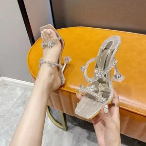 Dropshipping New Fashion Talon Pour Femm Nouveau 2023 Sexy Silver Gold Heels for Women