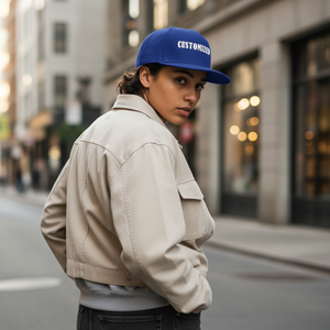 หมวก LA Custom Hat - หมวกเบสบอลสไตล์สตรีทแวร์ ปีกหมวกสีชมพู พร้อมลายปักรูปนางฟ้า - Product Image 1