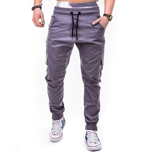 Nouveaux pantalons décontractés pour hommes <span class=keywords><strong>taille</strong></span> européenne japonais couleur unie Cargo multi-poches lâche <span class=keywords><strong>grande</strong></span> <span class=keywords><strong>taille</strong></span> <span class=keywords><strong>pantalon</strong></span> hommes - Product Image 3