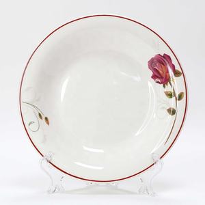 Gute Qualität Großhandel Keramik Deep <span class=keywords><strong>Plate</strong></span> 9,25 Zoll 7,25 Zoll Omega <span class=keywords><strong>Plate</strong></span> Pad Aufkleber Custom Design Hot Party Beliebte Gericht - Product Image 1