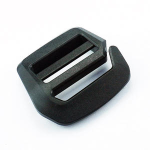 Hebilla ajustable de plástico con forma de nueve, 25mm de diámetro interior, color negro, duradera, para bolsos, mochilas, accesorios para mochilas escolares - Product Image 3