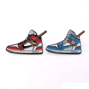 Customized Classic Sneakers Enamel Pin Sports Shoes Pins Set Badge Sneaker Lovers Lapel Pin