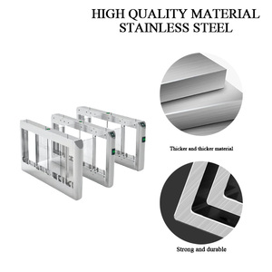 Thép không gỉ IP55 kiểm soát truy cập an ninh cửa quay với mã QR & nhận dạng khuôn mặt chống sử dụng tàu điện ngầm - Product Image 2