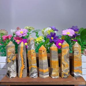 Piedras Preciosas Curativas al por Mayor, Torre Espiritual de <span class=keywords><strong>Jaspe</strong></span> Abeja, Cristal Tallado para Decoración del Hogar - Product Image 1