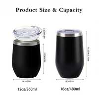 Tasse isotherme à double paroi en verre pour bière et café