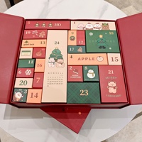 Nouveau Coffret Cadeau de Noël et d'Anniversaire, Boîtes Vides Rigides à Compte à Rebours, Boîtes Aveugles, Feuille Métallique, Disponible en Gros, Prêt à Expédier, Calendrier de l'Avent
