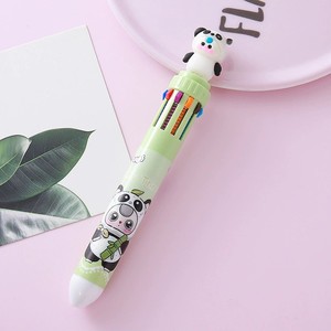 Penna a Sfera Creativa e Carina a Dieci Colori per Studenti delle Scuole Elementari, Penna Multicolore Cartoon con Teste Multiple in Plastica - Product Image 6