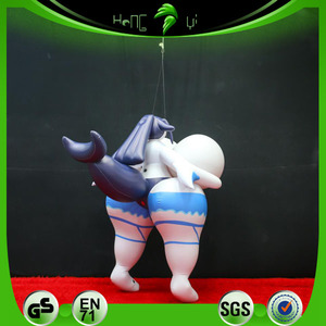 Modèle gonflable personnalisé de fille sexy mignonne de dessin animé avec de gros seins, poupée gonflable à gros seins pour la décoration des fans - Product Image 2