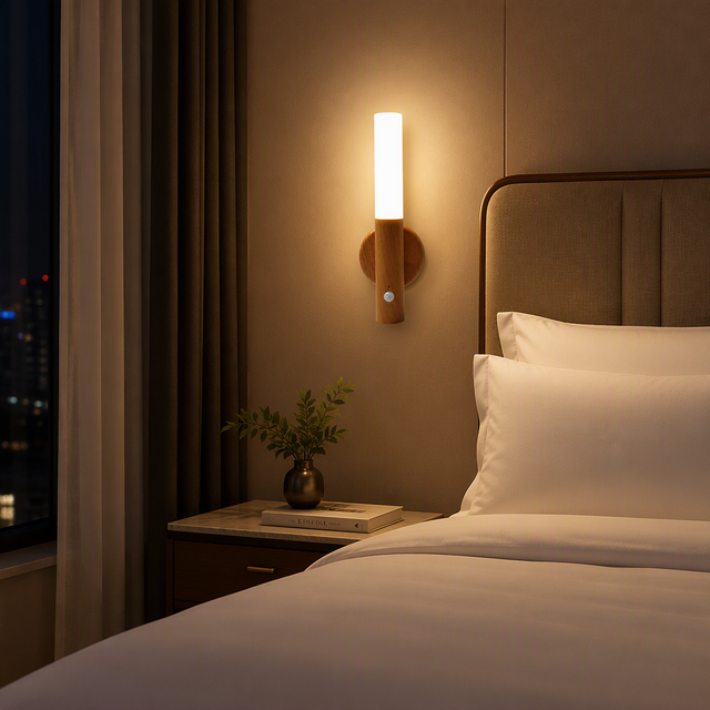 Motion Sensor LED Wall Lamp USB Rechargeable Magnetic Mount Night Light OEM Bulk Order for Hotel Corridor Bedroom