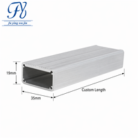 Boîtier de commande en aluminium extrudé 35*19*100mm, dissipateur thermique, boîtier d'instrument électronique, boîtier PCB anodisé noir argenté IP54