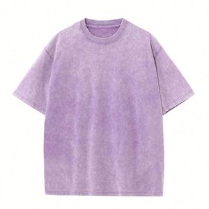 Design Men's Heavyweight Oversized Cotton T-<b>Shirts</b> Custom Logo Streetwear with High Quality Acid Wash Vintage Print - Product Image 6