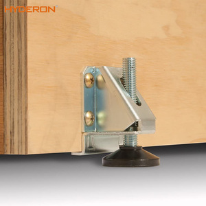 Patas Ajustables de Metal para Muebles Hyderon, Patas de Acero Resistentes de Estilo Minimalista, Paquete de 4 con Accesorios - Product Image 4