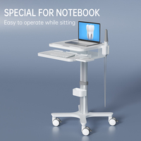 Chariot médical mobile certifié CE personnalisable utilisant un matériau écologique avec plateau de scanner oral pour hôpital ou dentiste