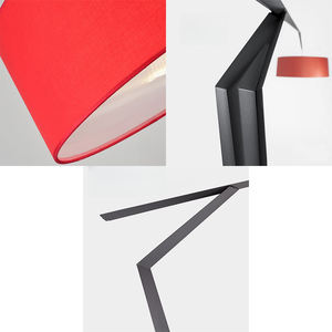 Lámpara De Pie ajustable de arco para sala de estar, salón, sofá, marco de Metal negro, tela, pantalla de tambor, lámpara de pie <span class=keywords><strong>Grus</strong></span> - Product Image 5