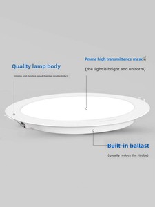 Foco <span class=keywords><strong>LED</strong></span> Empotrable para el Hogar con Recorte de 75 mm, Material de PVC, Disponible en Tamaños de 9/12/10 <span class=keywords><strong>cm</strong></span>, Diseño Ultrafino - Product Image 3