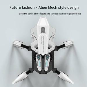 Cuffie 2024 da gioco alla moda con cuffie Wireless in stile Mecha alieno - Product Image 5