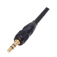 Verrouillage plaqué or 3 pôles prise stéréo 3.5mm avec protecteur à ressort pour câble 2mm