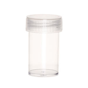 10g 15g gros cylindre Transparent bas <span class=keywords><strong>prix</strong></span> rayures verticales bouchon à vis personnalisé <span class=keywords><strong>vide</strong></span> pot de poudre à ongles - Product Image 3