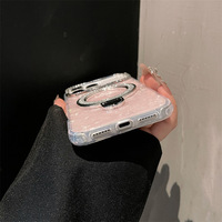 Coque de téléphone mignonne avec oreilles de chat pour iPhone 17, 17 Plus, 17 Pro, 17 Pro Max, texture scintillante, antichoc, pour femmes et filles