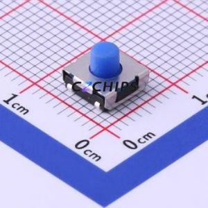 TS6651BA 140gf Tactile Switch SMD Switch Single Pole Single Throw Round Button 1.4N Vertical Mount - Product Image 1