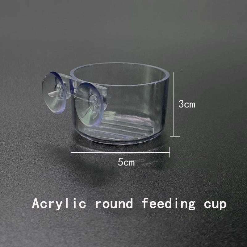 Round Acrylic Red Worm cup