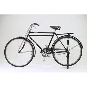 Bicicleta Tradicional Negra <span class=keywords><strong>de</strong></span> 28 Pulgadas para Dama, <span class=keywords><strong>de</strong></span> Una Velocidad, con Horquilla <span class=keywords><strong>de</strong></span> Acero y Pedales <span class=keywords><strong>de</strong></span> Bola, para Adultos Unisex - Product Image 1