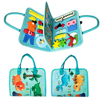 Jouets Montessori personnalisés, livre d'activités en feutre écologique avec des dessins animés, disponible en plusieurs couleurs, vente en gros d'usine, kits d'artisanat en feutre pour enfants