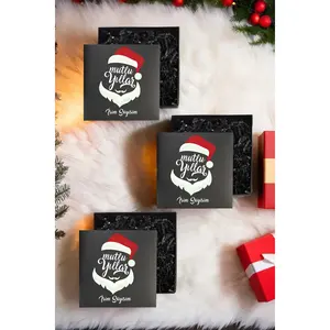 Juego de 3 Cajas de Regalo Vacías con Diseño Navideño Personalizado con Nombre para Celebraciones Navideñas - Product Image 1