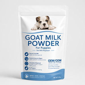 Leche de Cabra en Polvo Integral al por Mayor con Probióticos <span class=keywords><strong>para</strong></span> Cachorros y Mascotas Mayores, Baja en Lactosa, Nutrición Suave, Apoyo Inmunológico, Marca Privada - Product Image 1