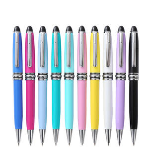 Großhandel Werbe Metall Twisted Kugelschreiber Hochwertige Luxus 2 in 1 Universal Stylus Pen Business Geschenk - Product Image 1