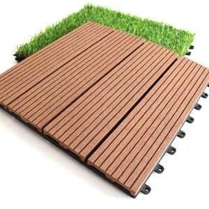 UV resistant small flooring/wood floor decking/interlocking deck and balcony tiles wpc decking tiles