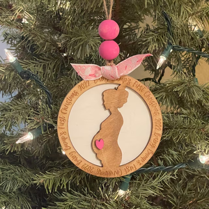 Baby Bumps First Christmas Ornament Annonce de <span class=keywords><strong>grossesse</strong></span> Baby Bump Ornament for Mommy to be - Product Image 6
