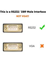 Cable Adaptador Convertidor USB a DB9 con Chip Jasoz PL2303, Cubierta de PVC y Lámina para Windows 11/10/8.1/8 con Controladores para Uso en Computadoras