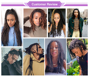 Extensions de dreadlocks en <span class=keywords><strong>cheveux</strong></span> humains 100% naturels, <span class=keywords><strong>afro</strong></span> crépus, 0,2/0,4/0,6/0,8 cm, vente en gros - Product Image 6