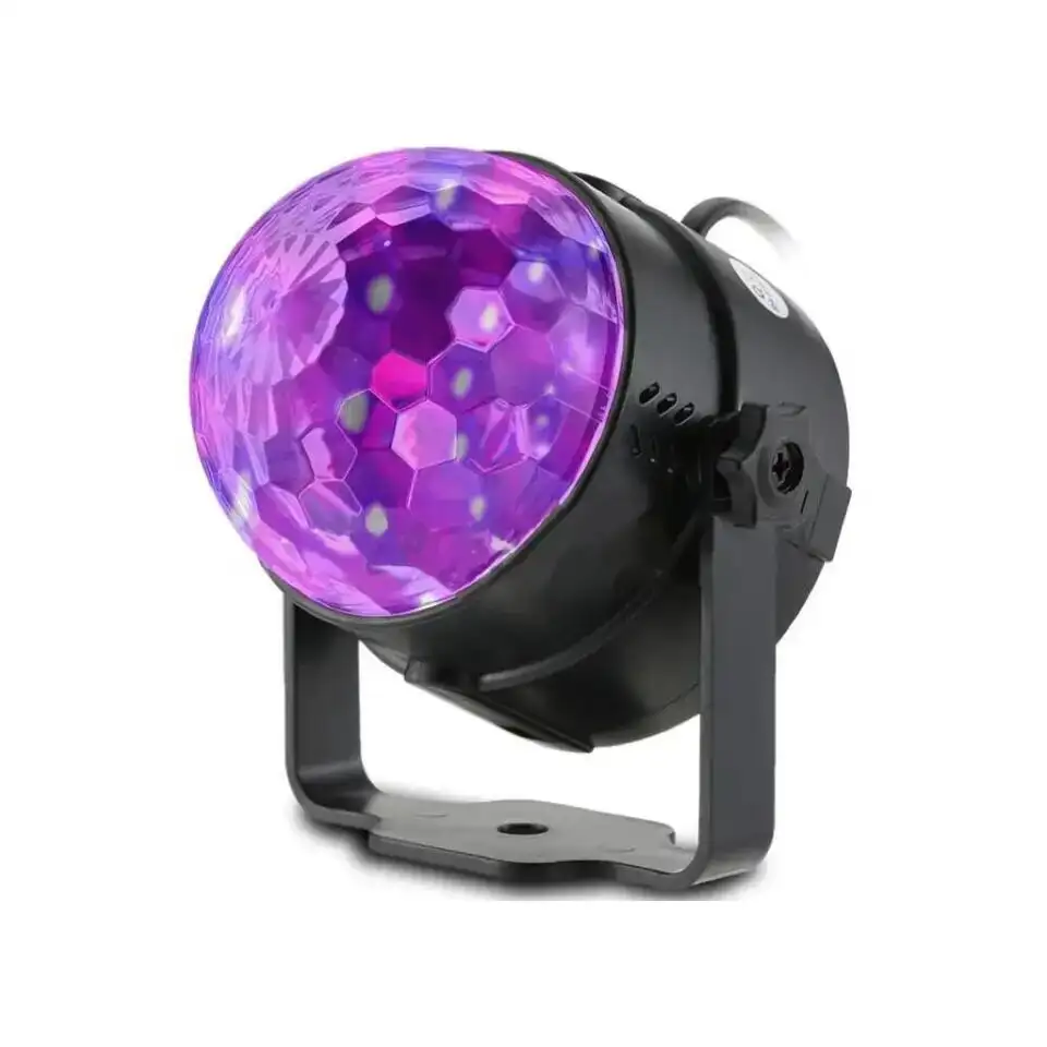 Nouveau contrôle du son à distance Usb chargeant les lumières LED UV Magic Disco Club dj Ball Party lumières de scène noires