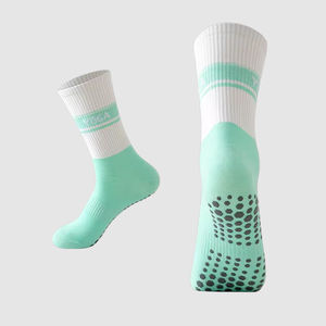 جوارب يوجا قطنية عالية الجودة مخصصة مضادة للانزلاق قبضة جورب نسائي مخصص قبضة بيلاتس جورب - Product Image 4